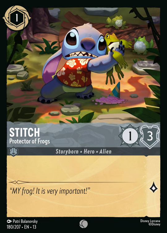 13ATK-180, C, Stitch - Protector of Frogs