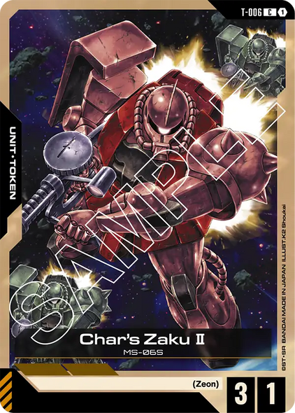 T-006, C, Char's Zaku Ⅱ