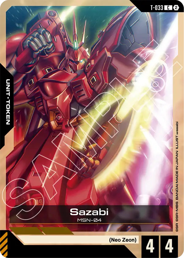 T-033, C, Sazabi