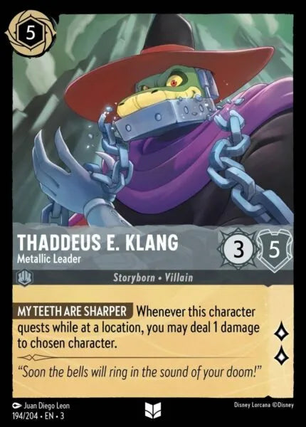 3INK-194, UC, Thaddeus E. Klang - Metallic Leader (Foil)