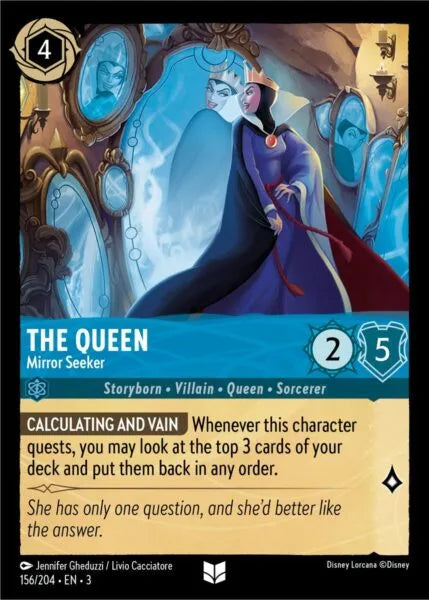 3INK-156, UC, The Queen - Mirror Seeker (Foil)