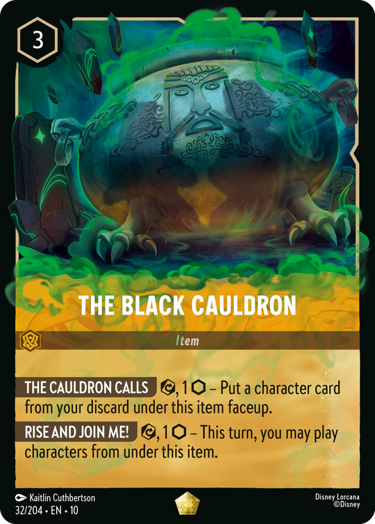 10WHI-032, L, The Black Cauldron (Foil)
