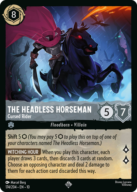 10WHI-174, SR, The Headless Horseman - Cursed Rider (Foil)