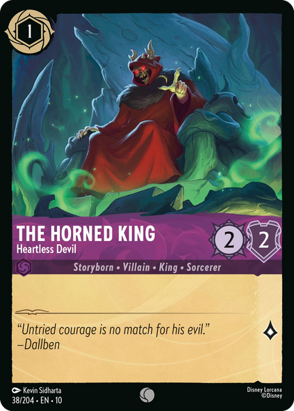 10WHI-038, C, The Horned King - Heartless Devil (Foil)