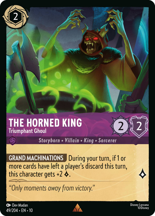 10WHI-049, R, The Horned King - Triumphant Ghoul (Foil)