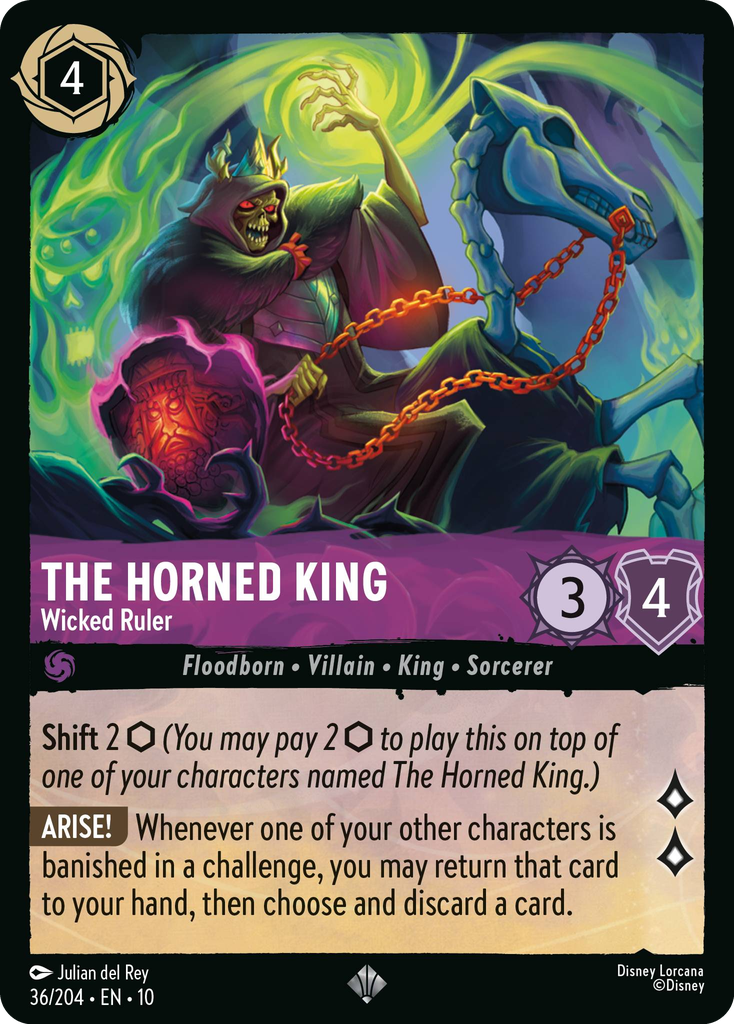 10WHI-036, SR, The Horned King - Wicked Ruler