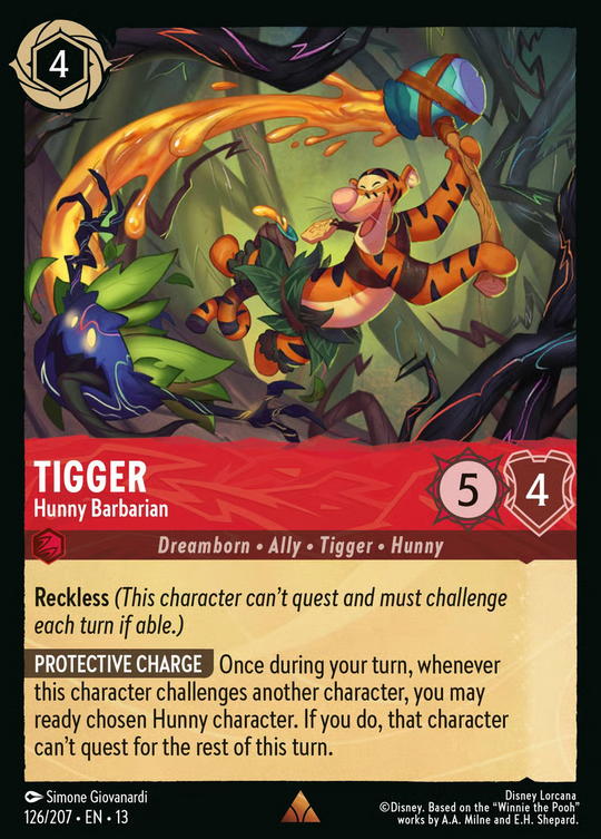 13ATK-126, R, Tigger - Hunny Barbarian (Foil)