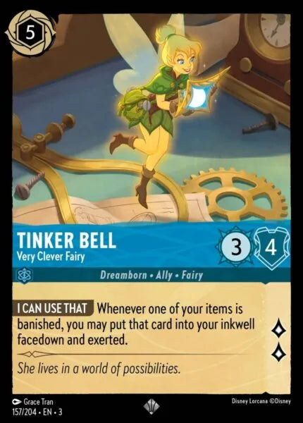 3INK-157, SR, Tinker Bell - Very Clever Fairy