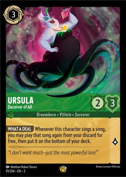 3INK-091, L, Ursula - Deceiver of All (Foil)