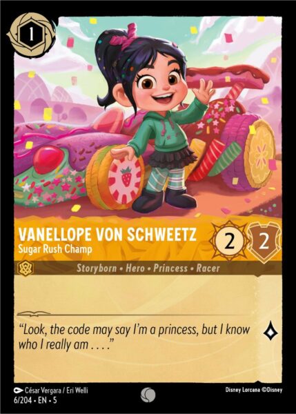 5SSK-006, C, Vanellope Von Schweetz - Sugar Rush Champ (Foil)