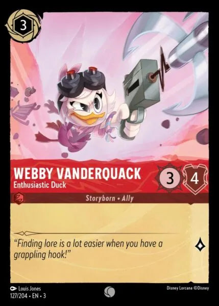 3INK-127, C, Webby Vanderquack - Enthusiastic Duck (Foil)
