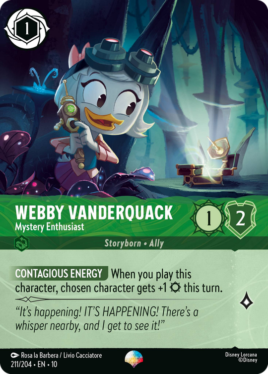 10WHI-211, EPIC, Webby Vanderquack - Mystery Enthusiast