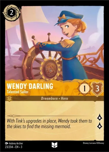 3INK-023, UC, Wendy Darling - Talented Sailor