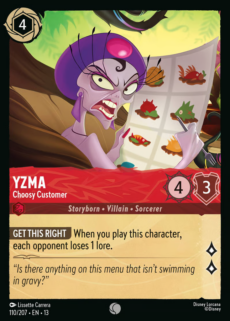 13ATK-110, C, Yzma - Choosy Customer (Foil)
