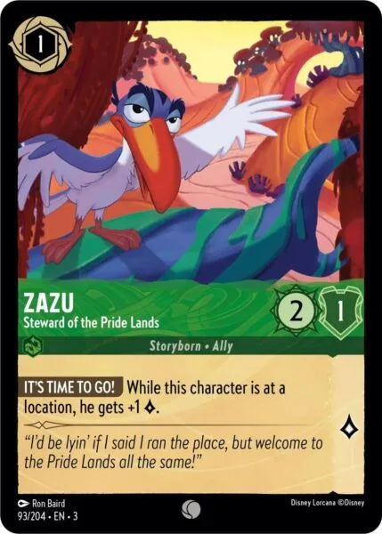 3INK-093, C, Zazu - Steward of the Pride Lands