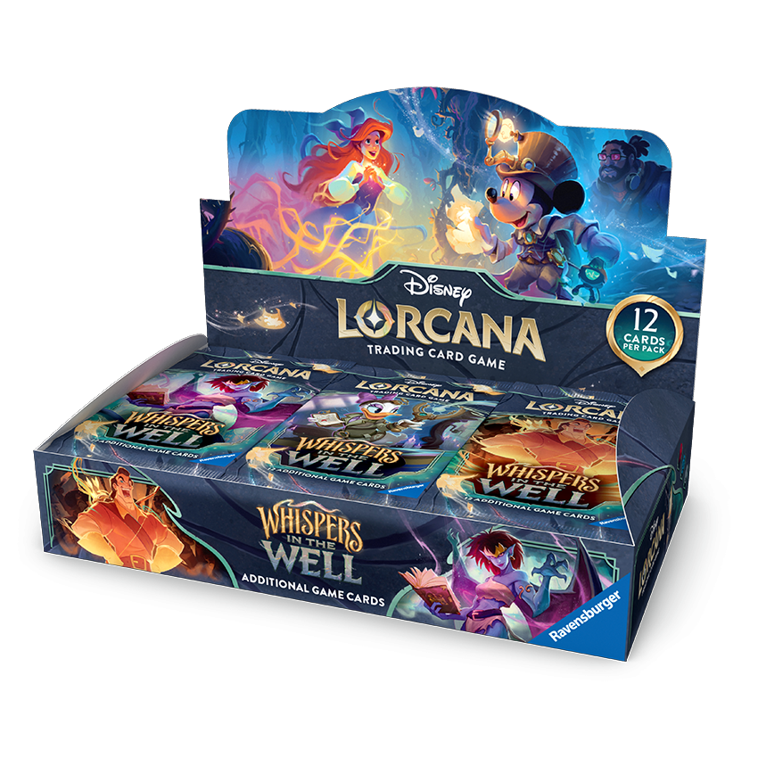 Disney Lorcana - Whispers in the Well - Booster/Booster Box/Case of 4 Booster Boxes
