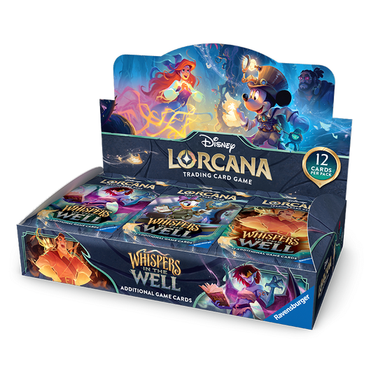 Disney Lorcana - Whispers in the Well - Booster/Booster Box/Case of 4 Booster Boxes
