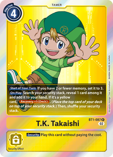 BT01-087 R, T.K. Takaishi (Resurgence Booster Reprint)