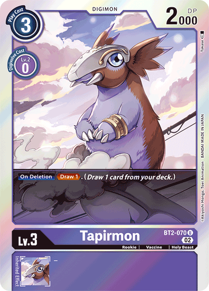 BT02-070 U, Tapirmon (Resurgence Booster Reprint)