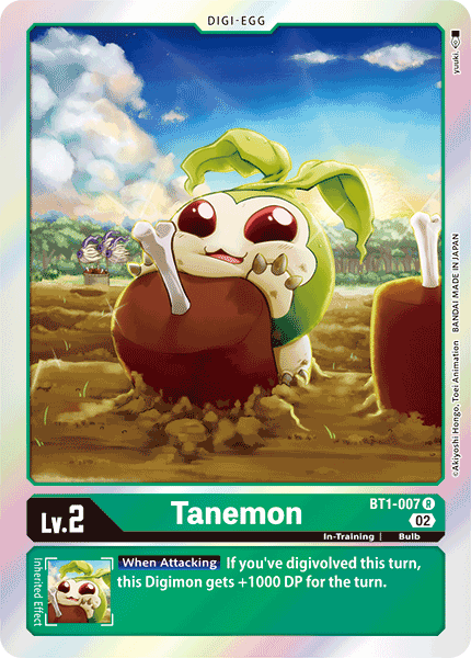 BT01-007 R, Tanemon (Resurgence Booster Reprint)