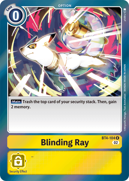 BT04-104 R, Blinding Ray (Resurgence Booster Reprint)