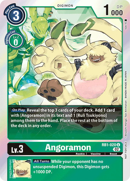 RB1-020 U, Angoramon (Box Topper)