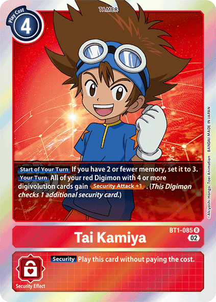 BT01-085 R, Tai Kamiya (Resurgence Booster Reprint)