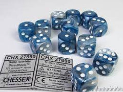 Chessex - Lustrous 16mm d6 Dice Block™ (12 dice)