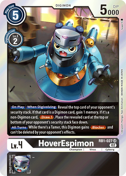 RB1-027 SR, HoverEspimon