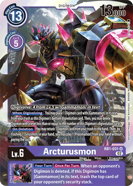 RB1-031 SR, Arcturusmon