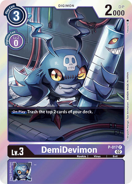 P-017 P, DemiDevimon - P-017 (Resurgence Booster Reprint)