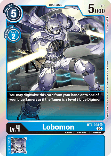 BT04-025 U, Lobomon (Resurgence Booster Reprint)