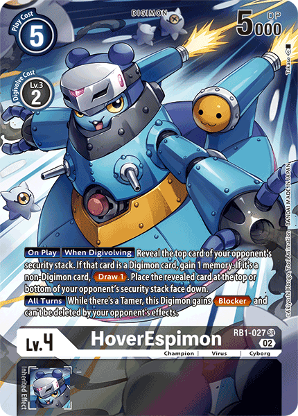 RB1-027 SR, HoverEspimon (Alternate Art)