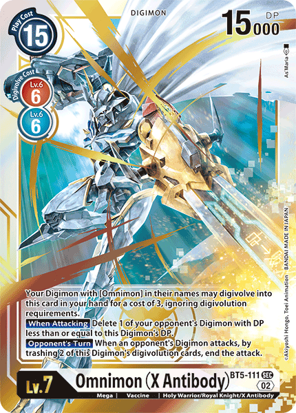 BT05-111 SEC, Omnimon (X Antibody) (Resurgence Booster Reprint)