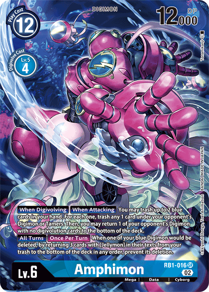 RB1-016 SR, Amphimon (Alternate Art)