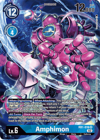 RB1-016 SR, Amphimon (Alternate Art)