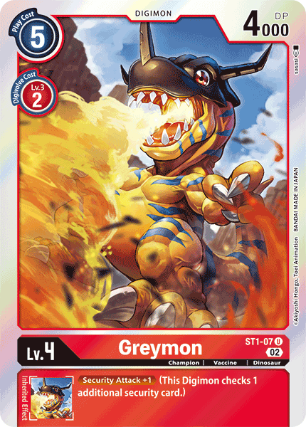 ST01-07 U, Greymon - ST1-07 (Resurgence Booster Reprint)