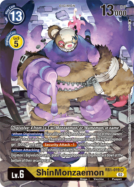 RB1-019 SR, ShinMonzaemon (Alternate Art)