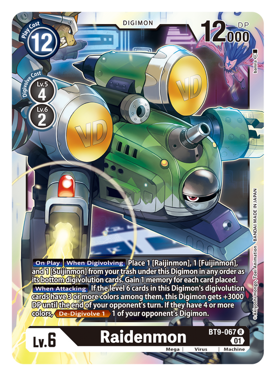 BT09-067 R, Raidenmon (Revision Pack Reprint)