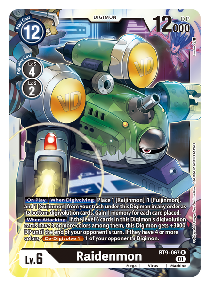 BT09-067 R, Raidenmon (Revision Pack Reprint)