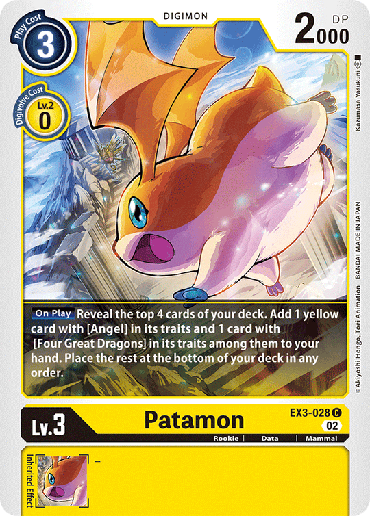 EX03-028 C, Patamon (Revision Pack Reprint)