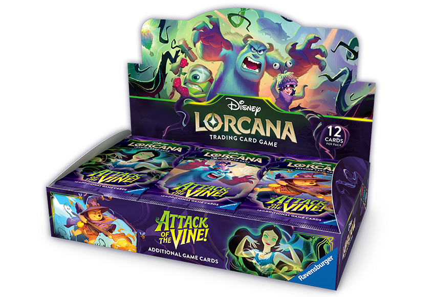 Disney Lorcana - Attack of the Vine! - Booster Box/Case of 4 Booster Boxes -Preorder-