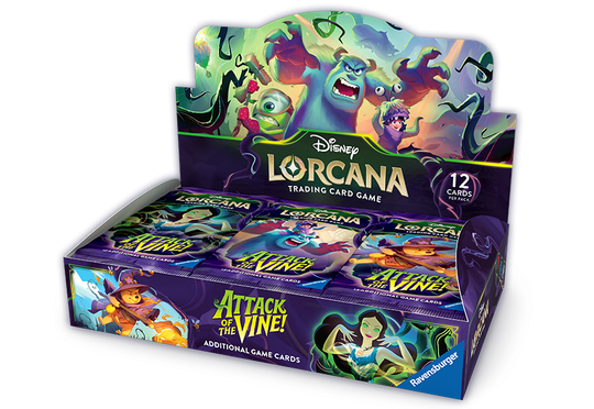 Disney Lorcana - Attack of the Vine! - Booster Box/Case of 4 Booster Boxes -Preorder-