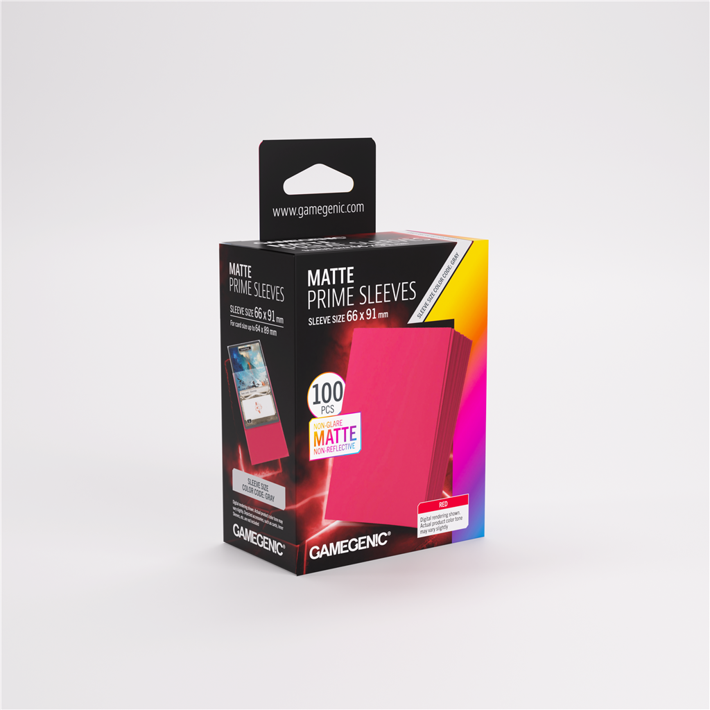 Gamegenic Matte Prime Sleeves - Red
