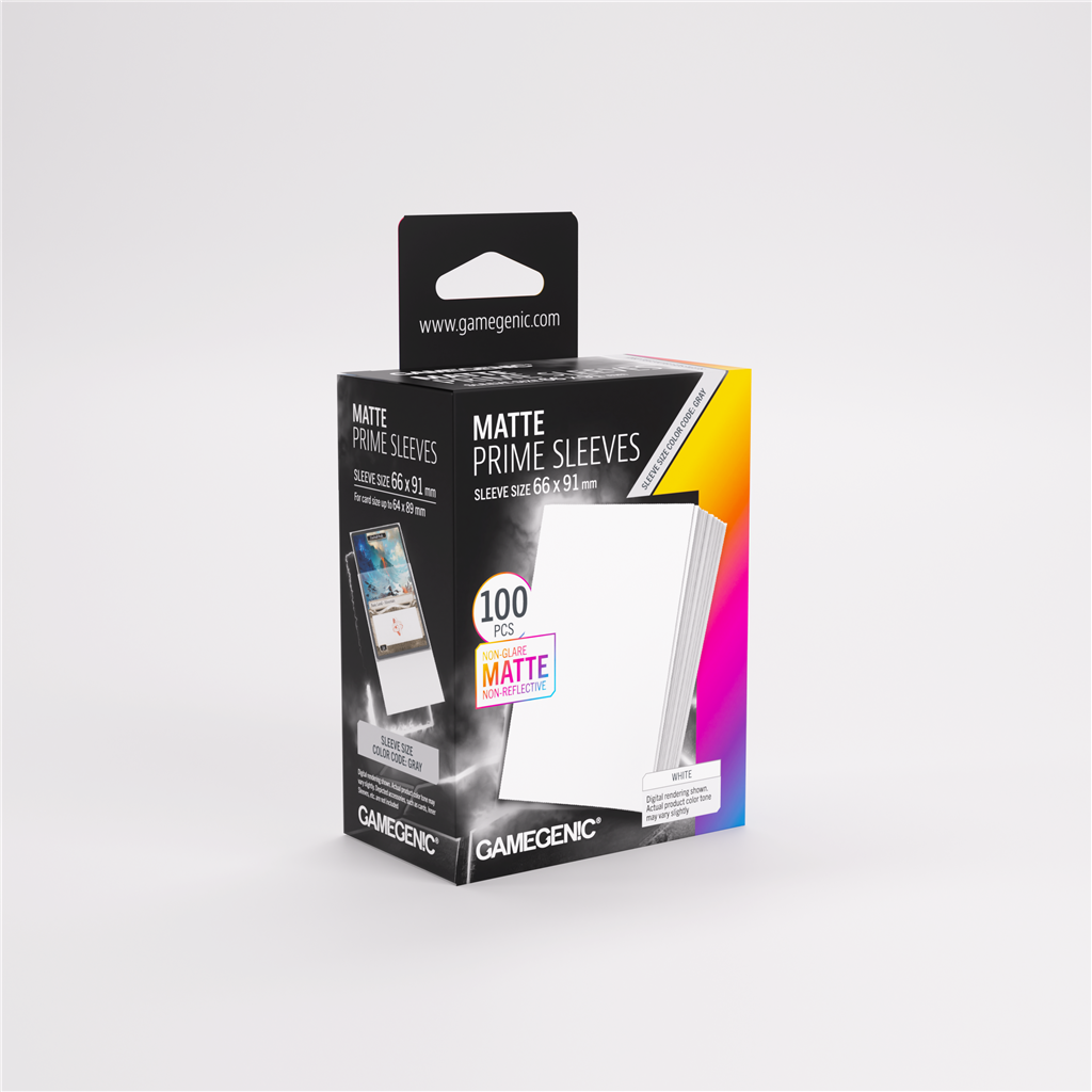 Gamegenic Matte Prime Sleeves - White