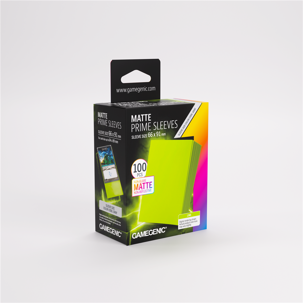 Gamegenic Matte Prime Sleeves - Lime