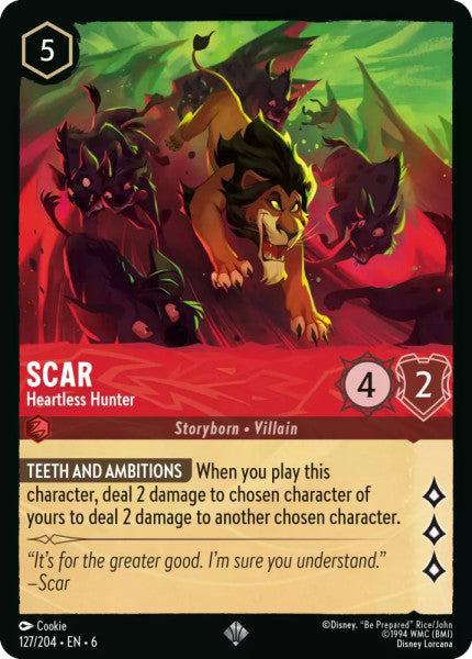 6AZS-127, SR, Scar - Heartless Hunter (Foil)