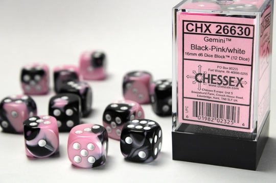 Chessex - Gemini 16mm d6 Dice Block™ (12 dice)
