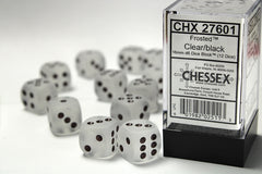 Chessex - Frosted 16mm d6 Dice Block™ (12 dice)