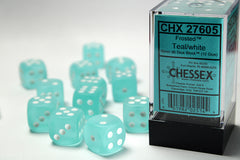 Chessex - Frosted 16mm d6 Dice Block™ (12 dice)